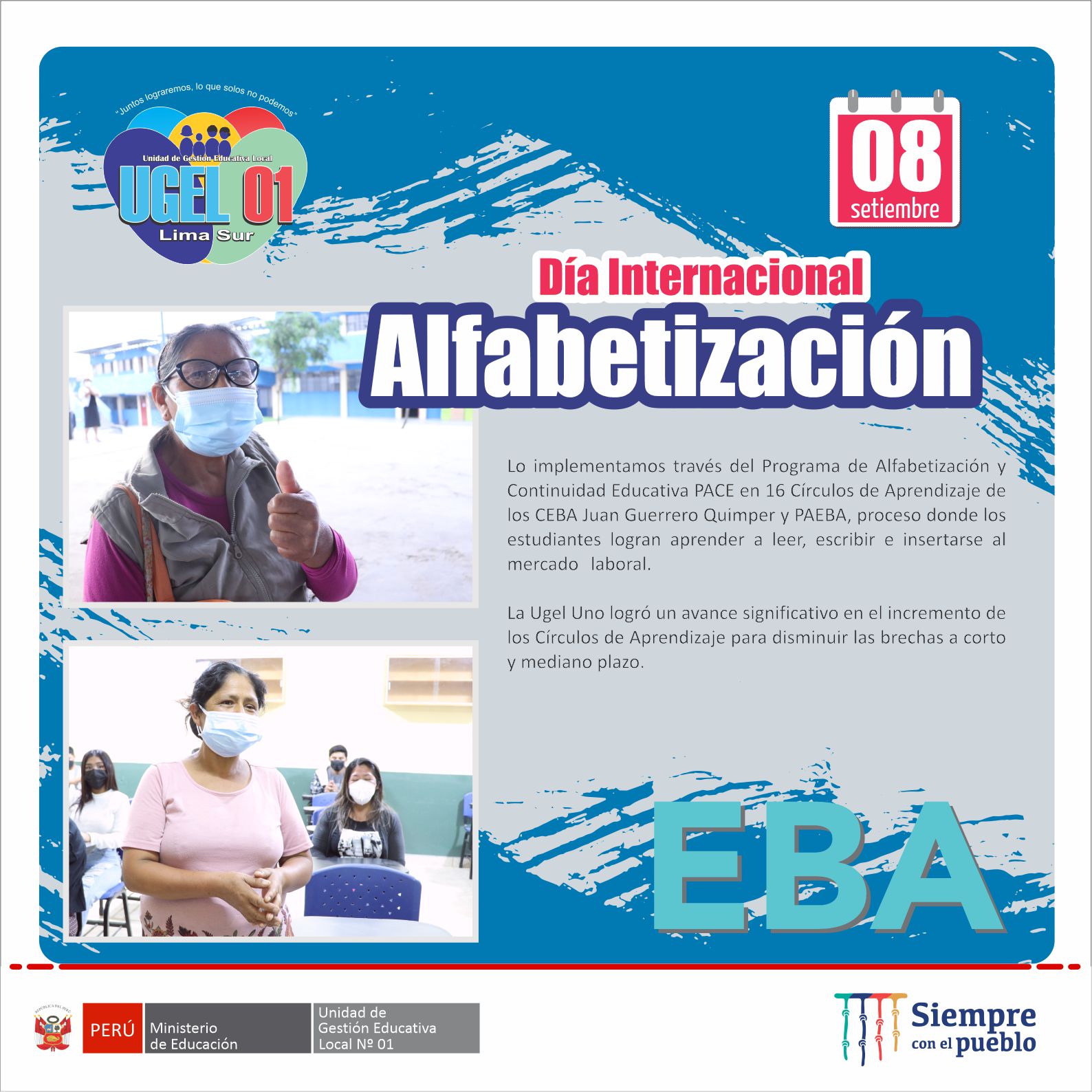 08 setiembre: día internacional de la alfabetización