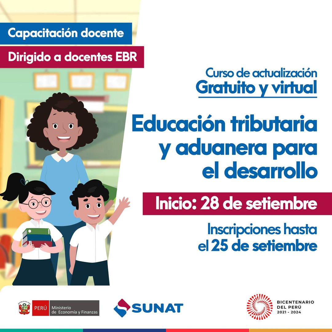 Curso virtual gratuito: educación tributaria y aduanera para el desarrollo