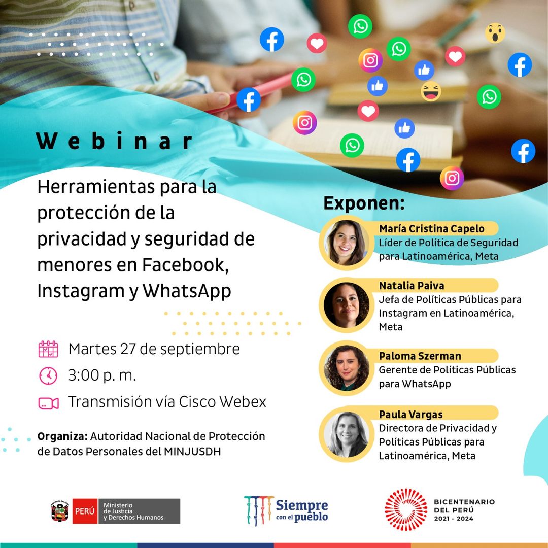 Webinar sobre las herramientas que protegen la privacidad y la seguridad de niñas