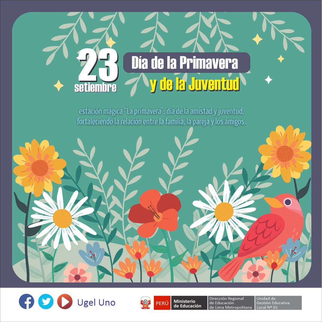 23 setiembre: díade la primavera y de la juventud