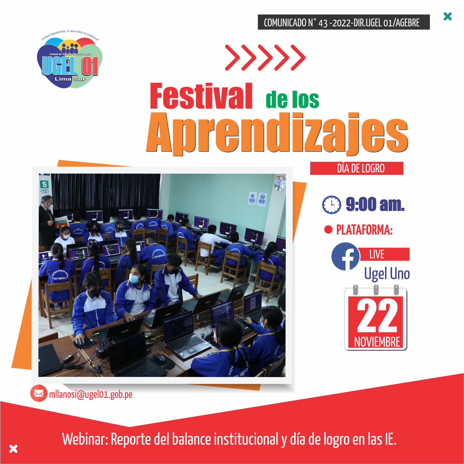 Webinar: orientaciones sobre el festival de los aprendizajes