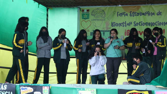Feria de bienestar socioemocional realizó ie julio césar escobar de sjm
