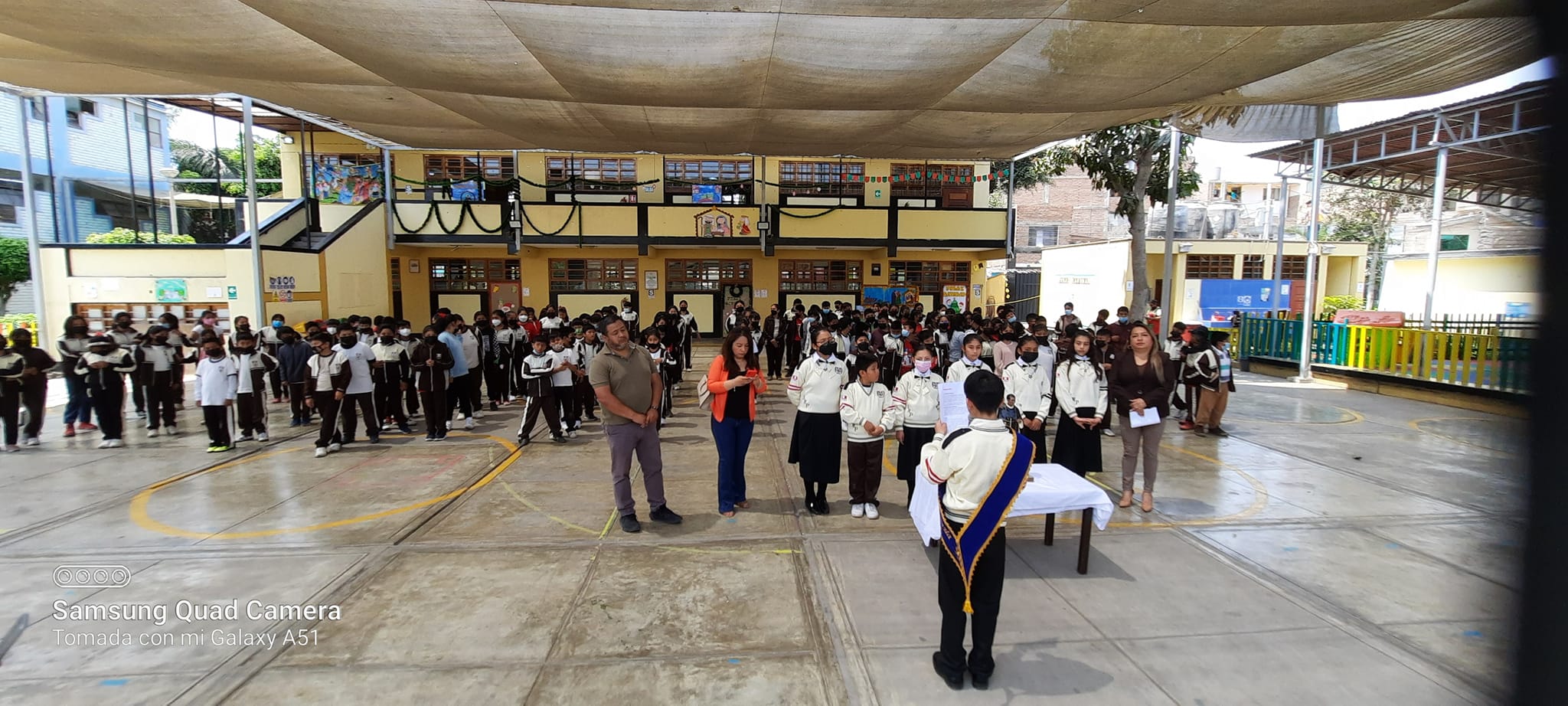 Juramentación de municipios escolares en la ie 7056 san martín de porres de lurin