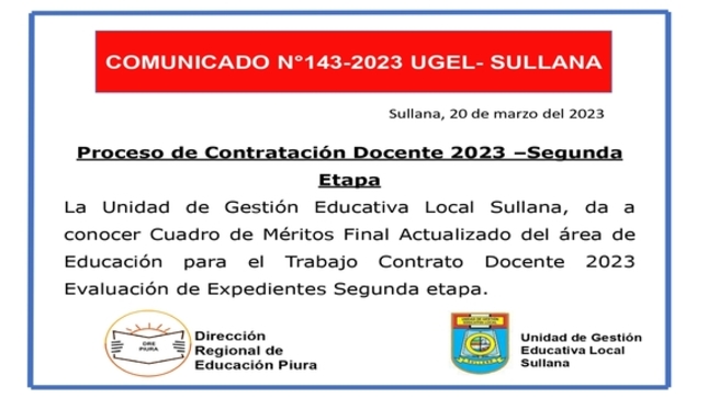 Comunicado N°143