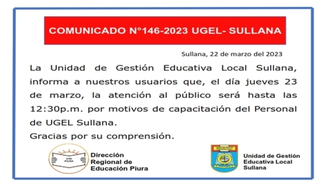 Comunicado N°146