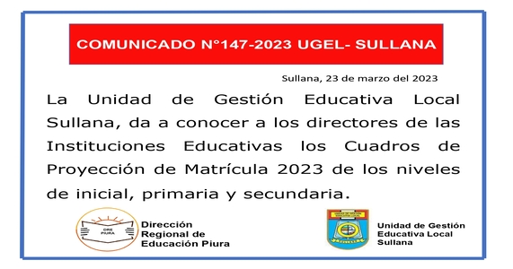 Comunicado N°147
