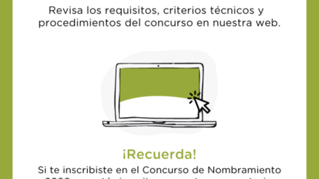 Concurso de nombramiento 2021