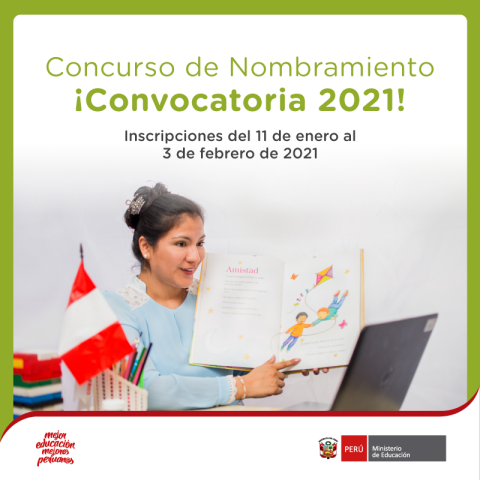Concurso de nombramiento 2021: inscripciones