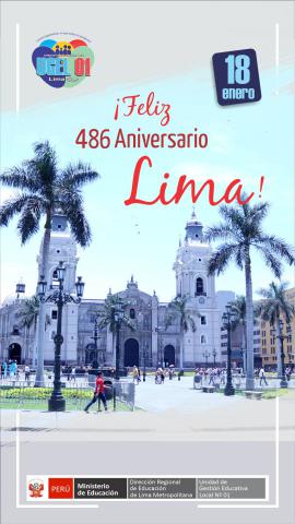 Feliz 486 aniversario lima