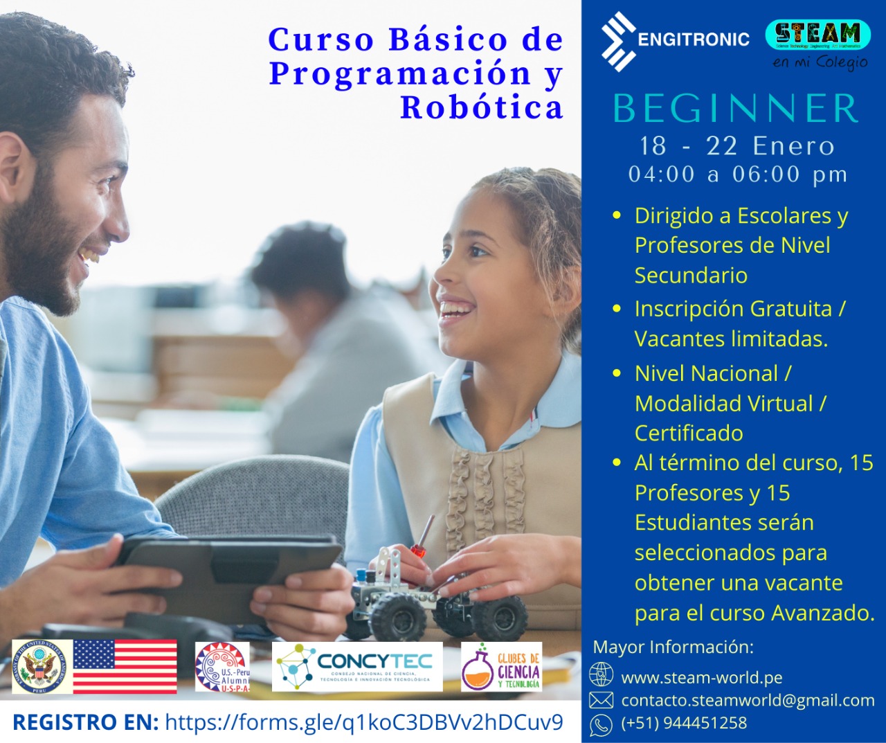 Curso básico de programación y robótica
