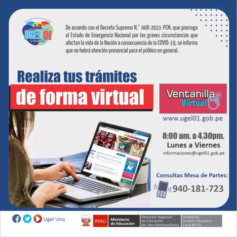 Realiza todos tus trámites de forma virtual