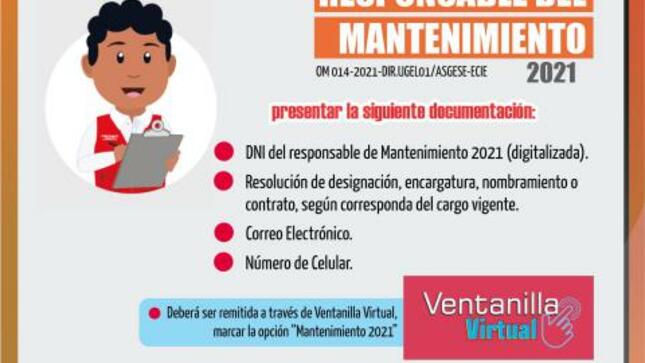 Registro del responsable del mantenimiento 2021