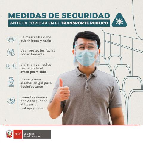 Medidas de seguridad al viajar en transporte público