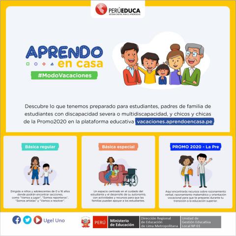 Aprendo en casa en modo vacaciones