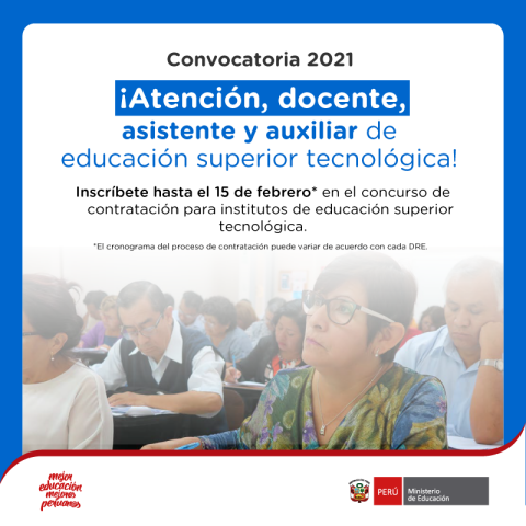 Convocatoria para docente
