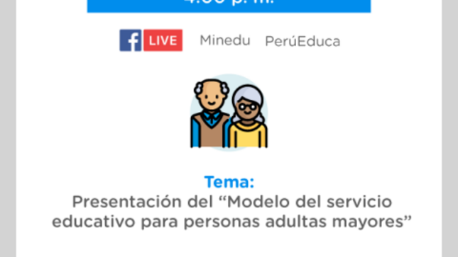 Modelo del servicio educativo para personas adultas mayores
