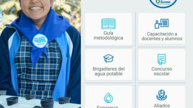 Los 6 componentes del programa educativo sunass