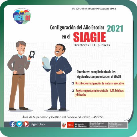 Configuración del año escolar 2021 en el siagie