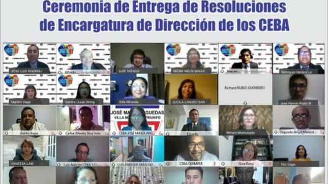 Ceremonia de entrega de resoluciones de encargatura de dirección a los ceba