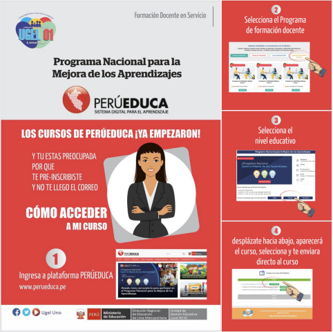 Cómo acceder a los cursos de perúeduca