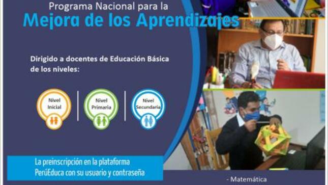 Cursos en perú educa; programa nacional para la mejora de los aprendizajes