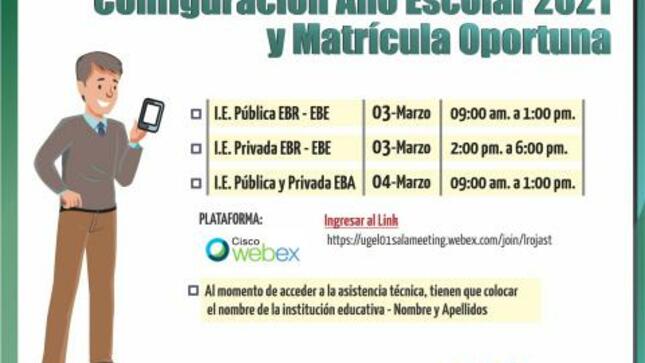 Taller de asistencia técnica virtual: configuración año escolar 2021 y matrícula oportuna