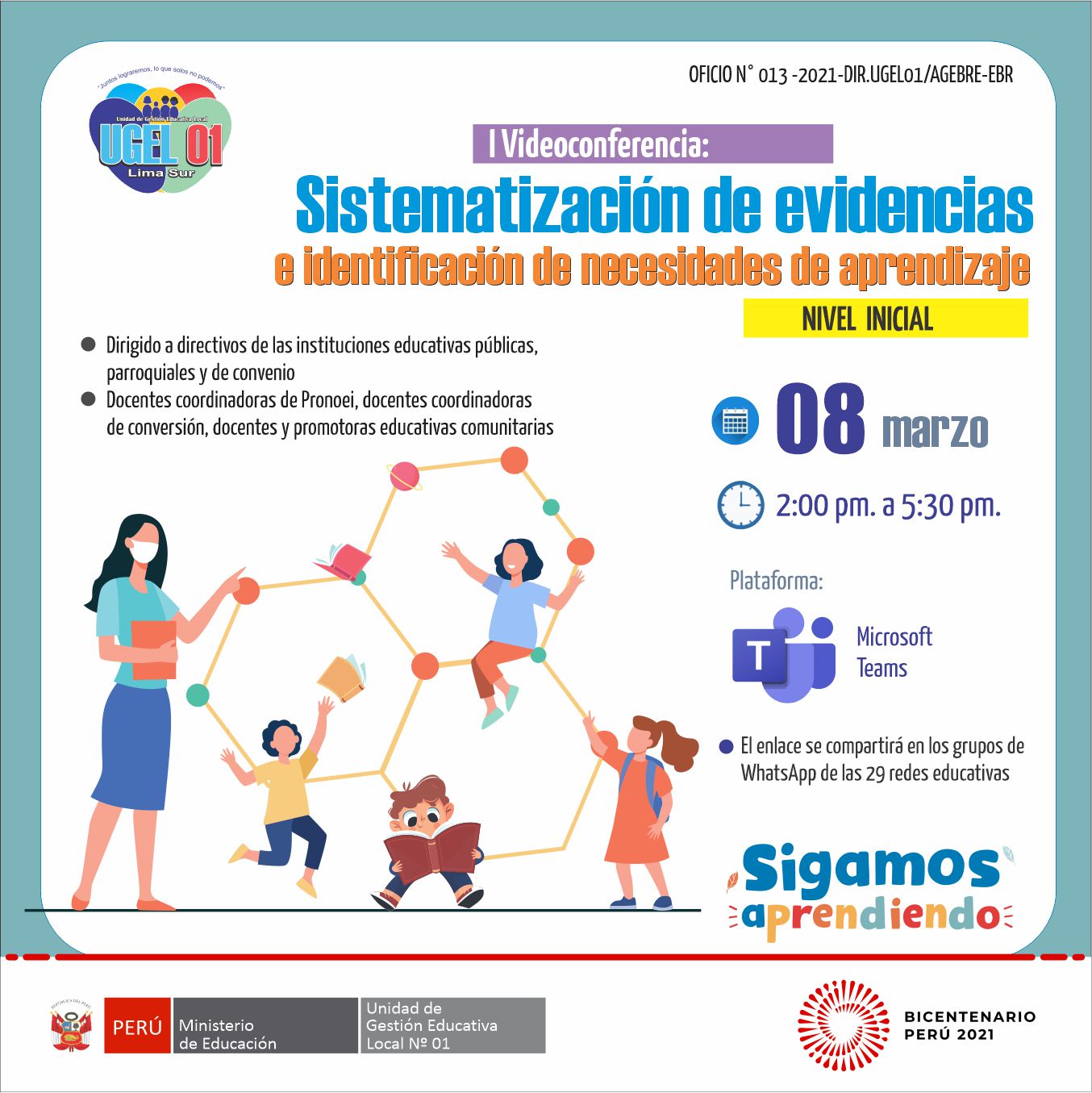 I videoconferencia: sistematización de evidencias e identificación de necesidades de aprendizaje en el nivel inicial