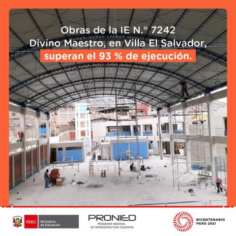 Obras en ie 7242 divino maestro de ves al 93%