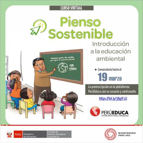 Curso mooc: pienso sostenible. introducción a la educación ambiental
