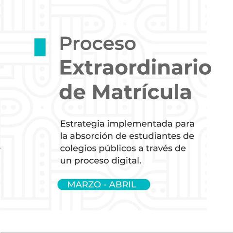 3 formas de matrícula 2021
