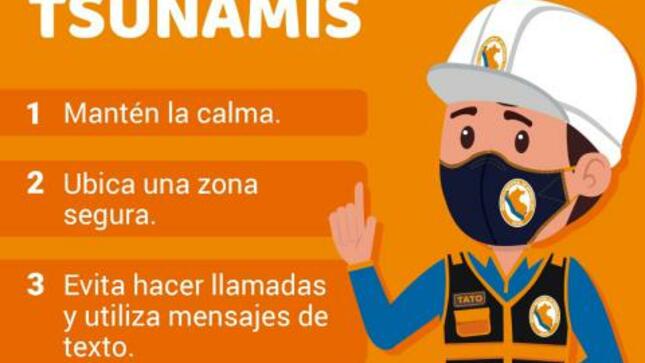 Recomendaciones ante sismos y tsunamis