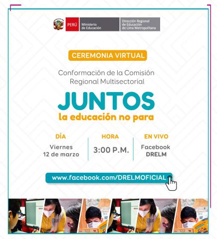 Ceremonia virtual: conformación de la comisión regional multisectorial