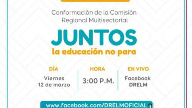 Ceremonia virtual: conformación de la comisión regional multisectorial
