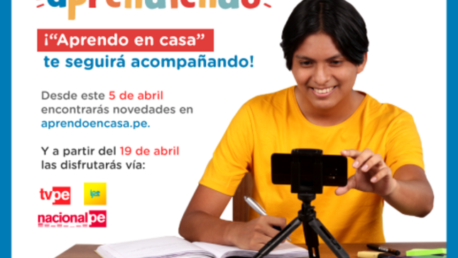 Novedades en aprendo en casa desde abril