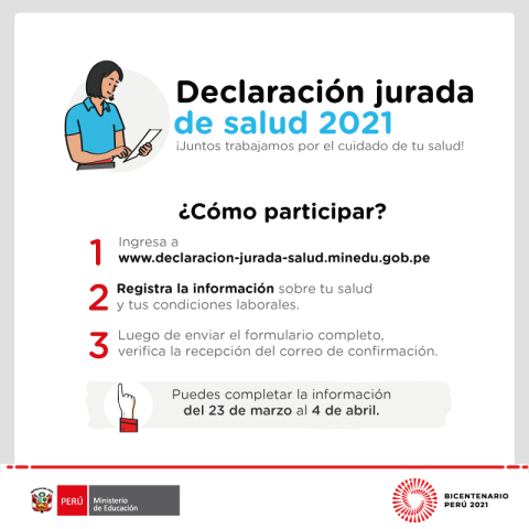 Declaración jurada de salud 2021