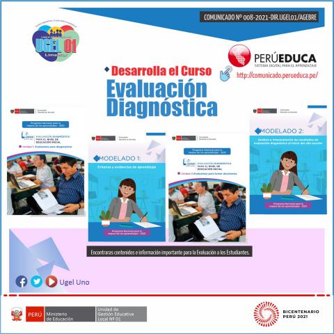 Desarrolla el curso evaluación diagnóstica