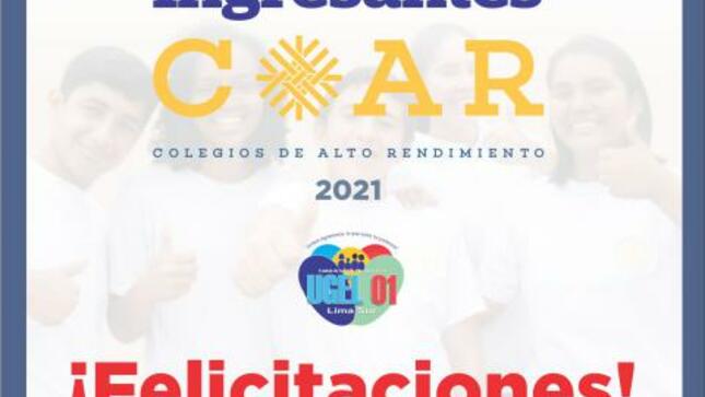 Relación de ingresantes al coar – estudiantes de ugel 01