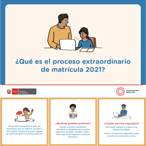 ¿qué es el proceso extraordinario de matrícula 2021?