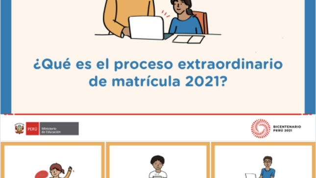 ¿qué es el proceso extraordinario de matrícula 2021?