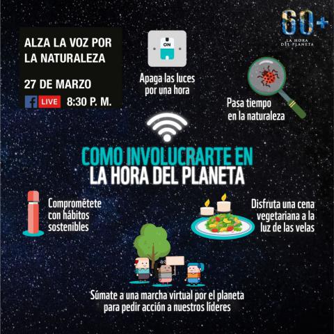 Participa de la hora del planeta