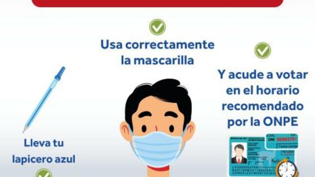 Este 11 de abril sigue recomendaciones de la onpe