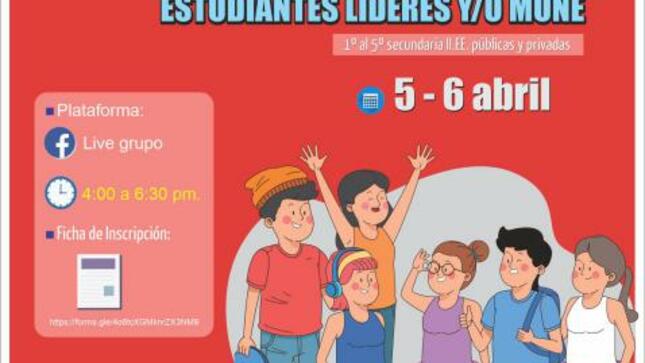 Ii taller virtual de fortalecimiento e integración para estudiantes líderes y/o mune del nivel secundaria