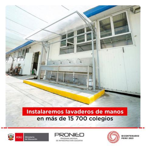 Instalaran lavaderos de manos ie focalizados