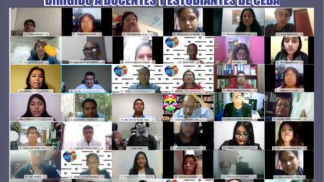 Charla virtual sobre el proceso electoral de las elecciones generales 2021 dirigido a docentes y estudiantes de ceba