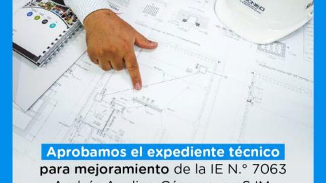 Pronied aprobó expediente técnico para mejoramiento de ie 7063 sjm