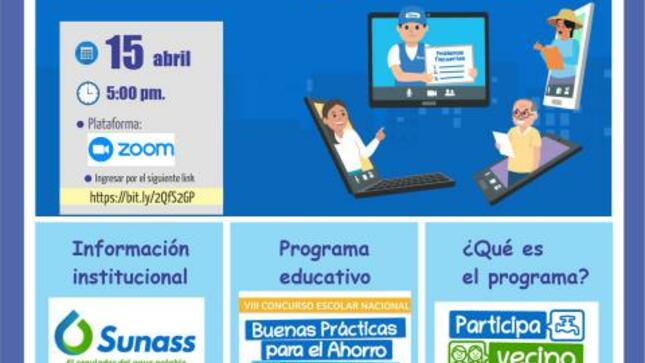 Videoconferencia: cuidado y ahorro de agua potable