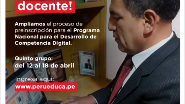 Amplian fecha de preinscripción para curso del programa nacional para el desarrollo de la competencia digital