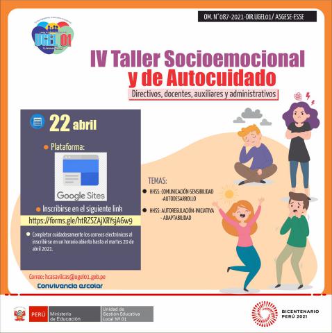 Iv taller socioemocional y de autocuidado