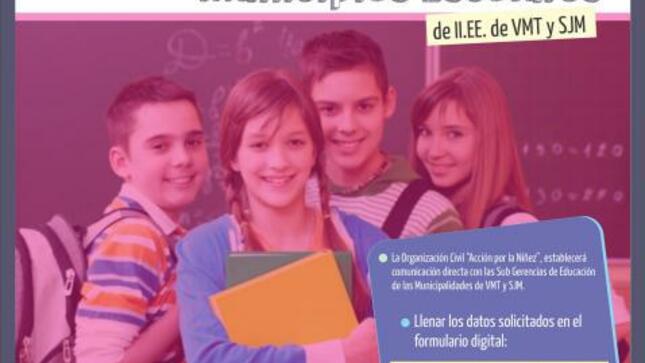 Data de los docentes asesores y municipios escolares de las ii.ee. de vmt y sjm