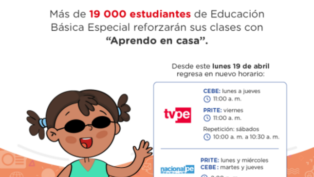 Estudiantes de educación básica especial reforzaran sus clases con aprendo en casa